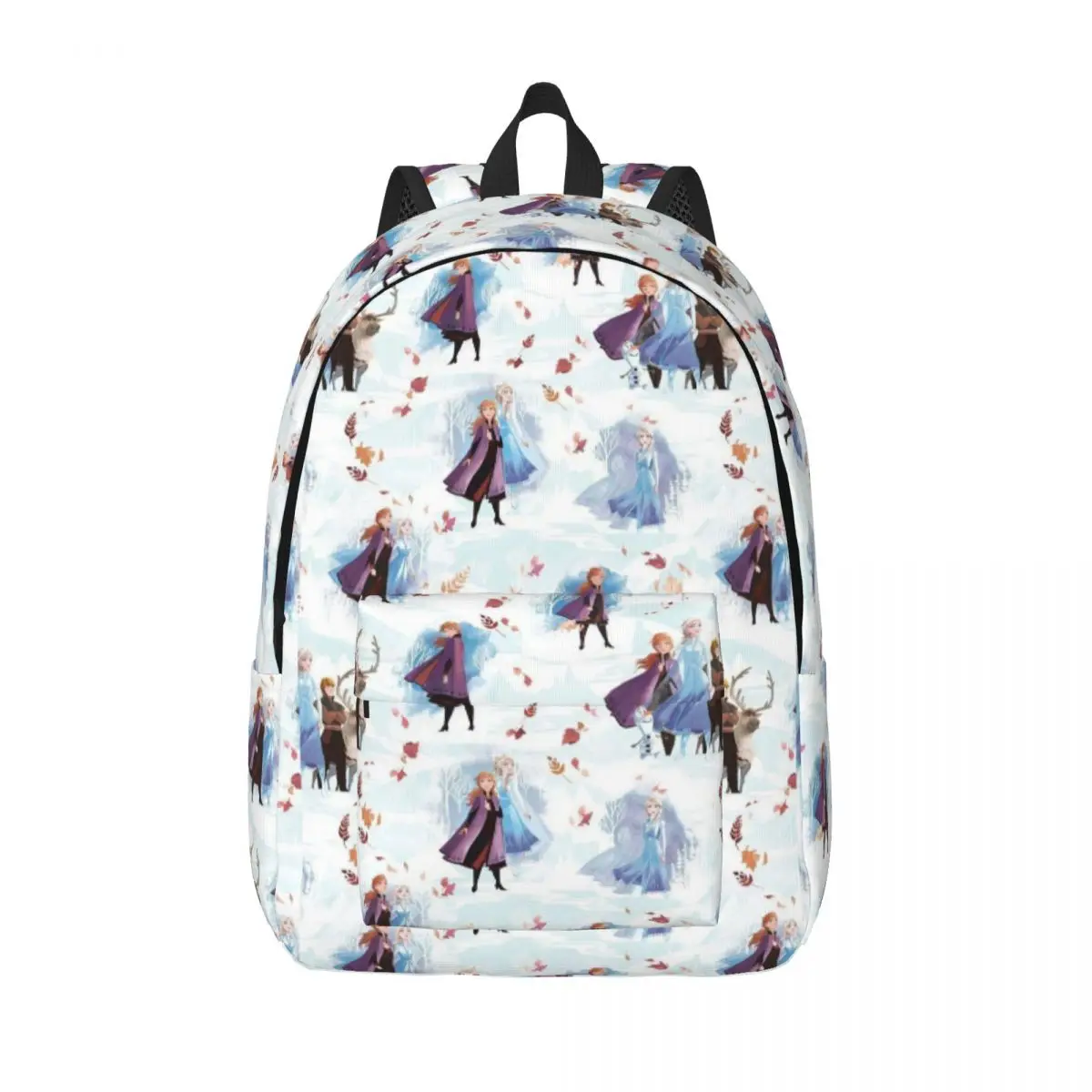 

Холщовые рюкзаки на заказ с изображением Анны Кристофа и Эльзы для женщин и мужчин, модная сумка для книг для колледжа и школы, сумки с изображением замороженного льда