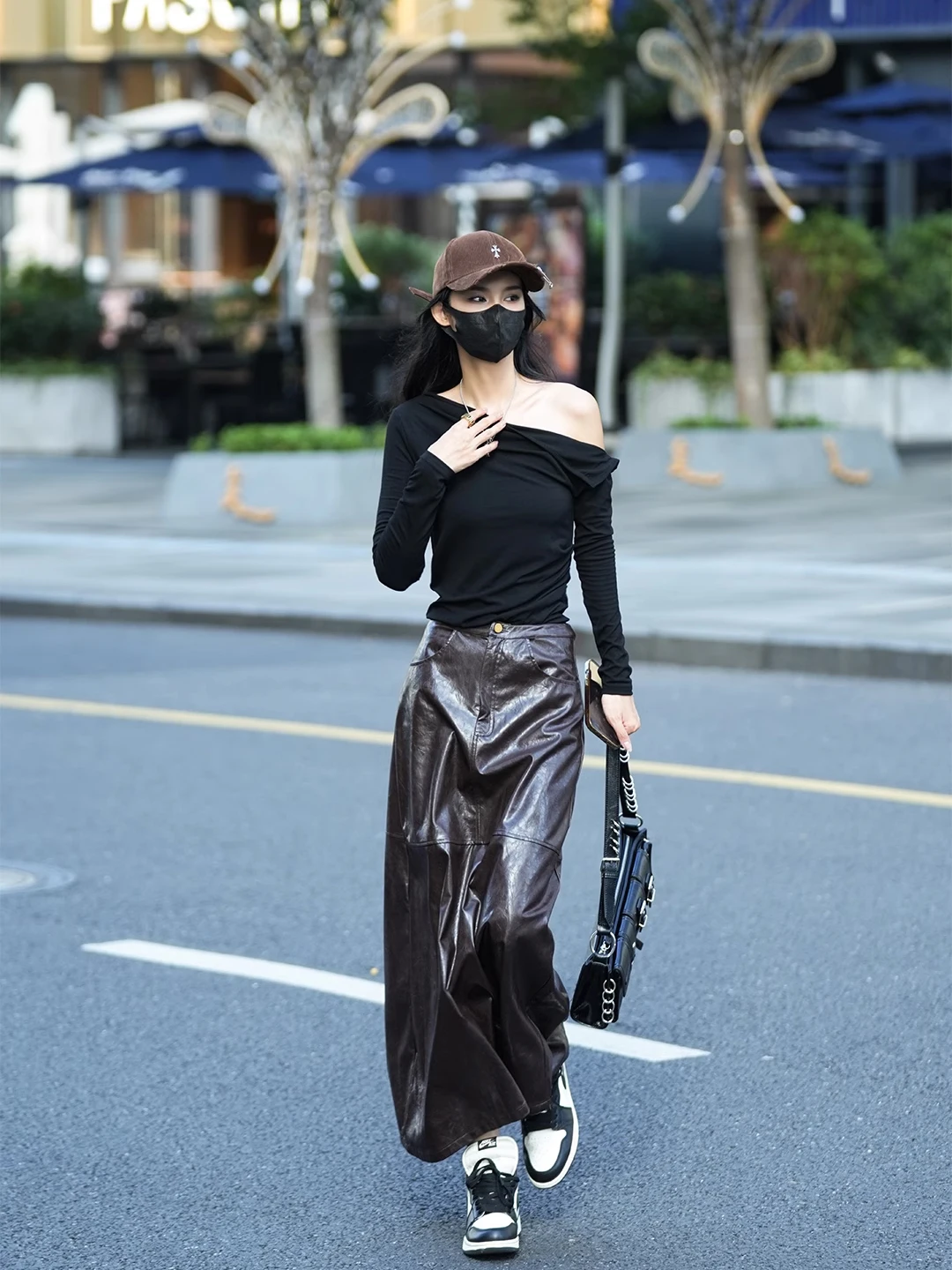 

Luna7xi Bla с открытыми плечами, нерегулярный длинный вязаный топ све, женский модный дизайн, весенняя новинка, корейская версия, облегающий крой