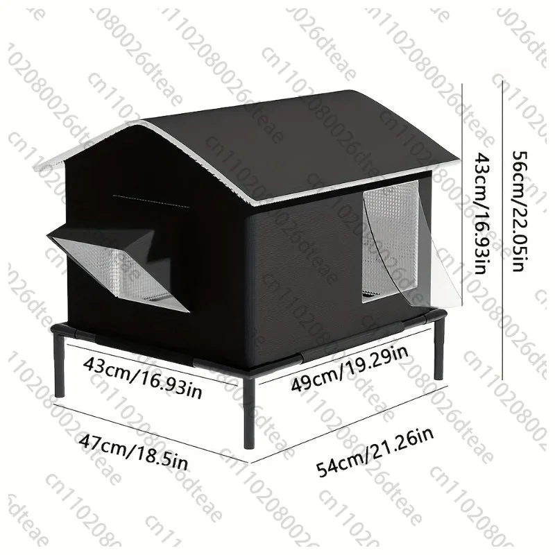 Homeless Pet House Four Seasons Stray Cat Shelter With Air Conditioning Pet House Cozy Insulated Cat Bed Supplies