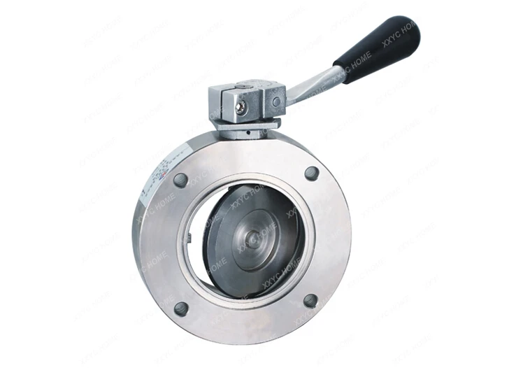 Stainless steel vacuum butterfly valve, manual butterfly valve, high vacuum valve, GI-50 GI-80 GI100 butterfly valve