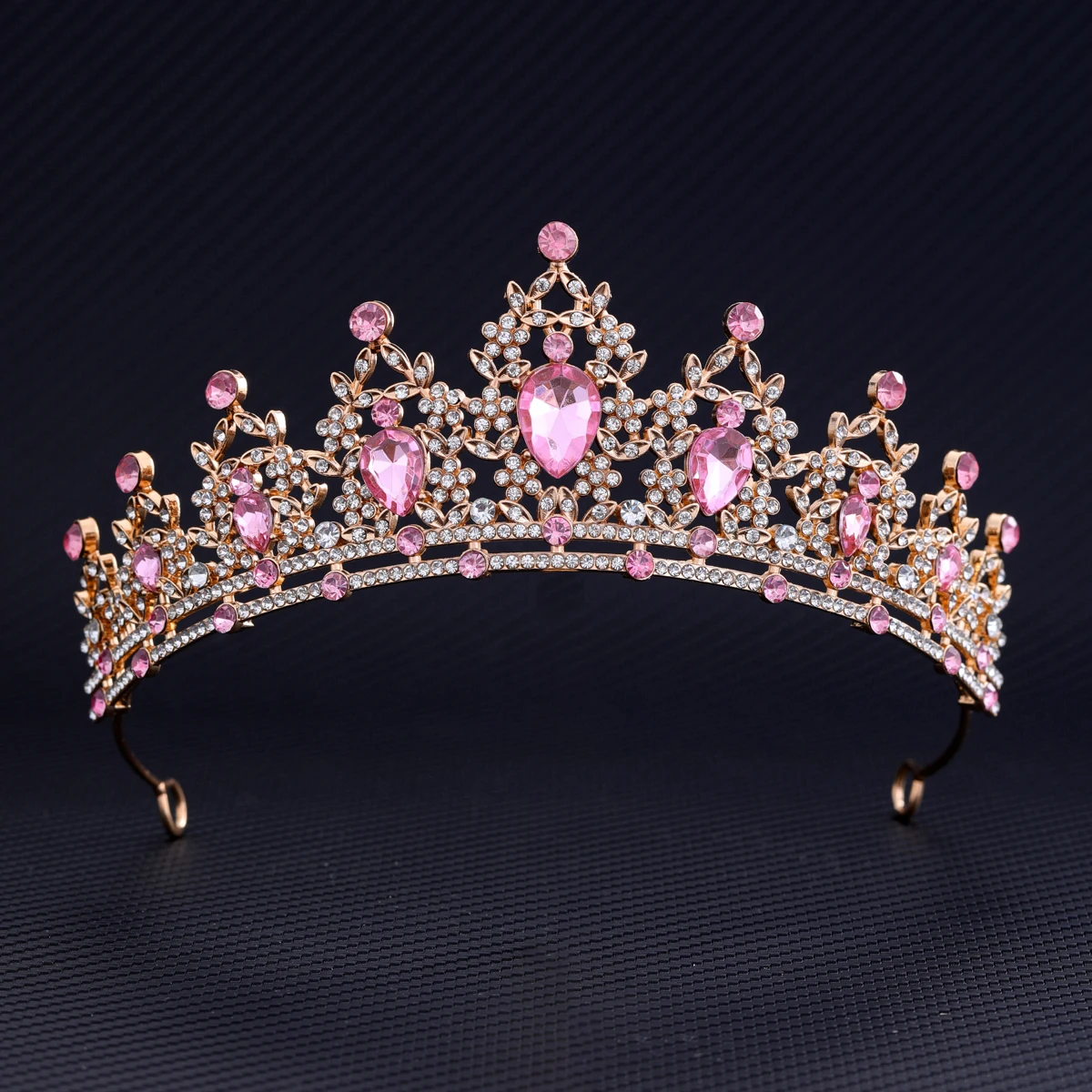 Rhinestone Hair Accessories for Woman Bridal Romantic Crown Crystal Tiara for Girls Wedding Crown Party Jewelry Multi Color