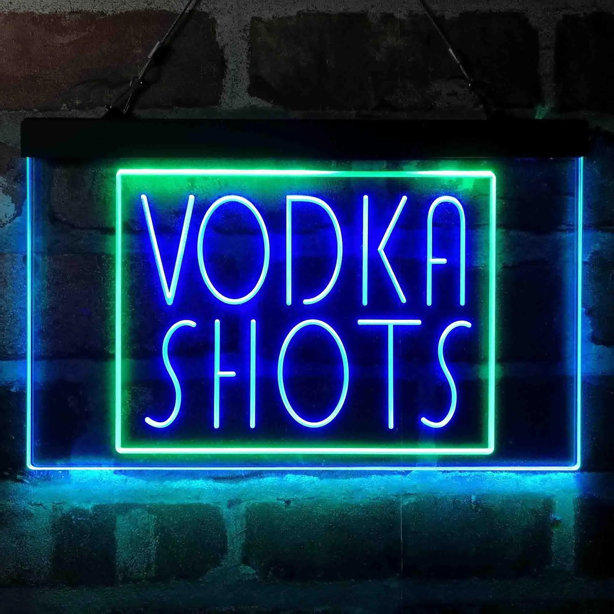Vodka Shots Dual Color Led Neon Sign st6-i4064