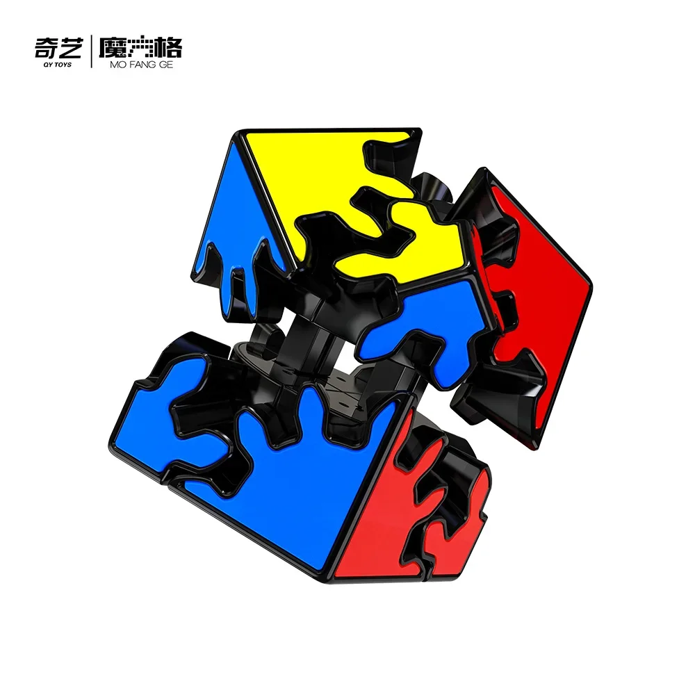 [Cube Crazy] QIYI Gear Shift Cube 2X2 Magic Speed Cube Stickerless Professional Fidget Toys QiYi 2X2 Gear Shift Ball