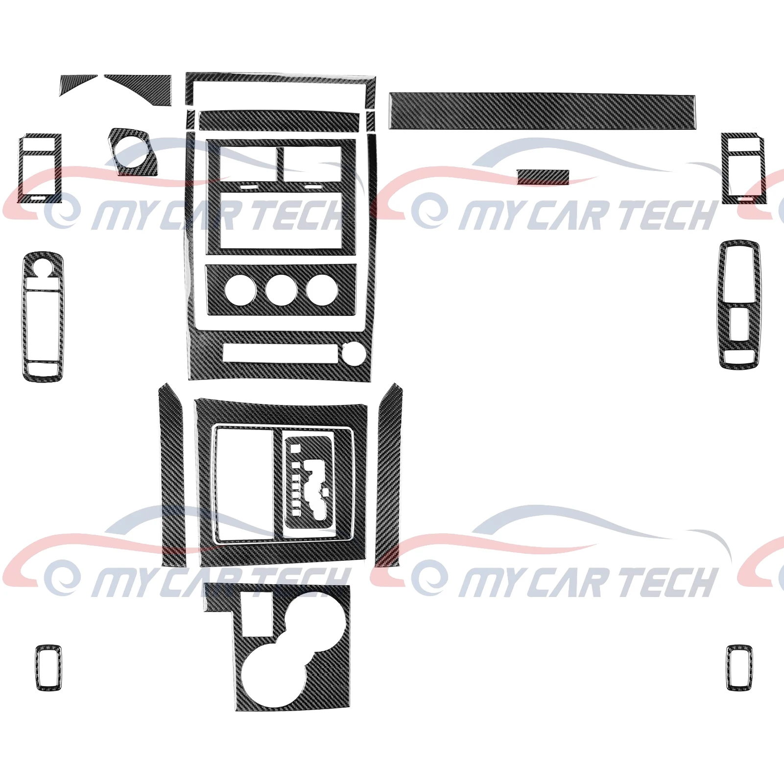 carbon fiber  Interior Trim sticker  for  jeep Liberty 2008  2012Practical Good quality