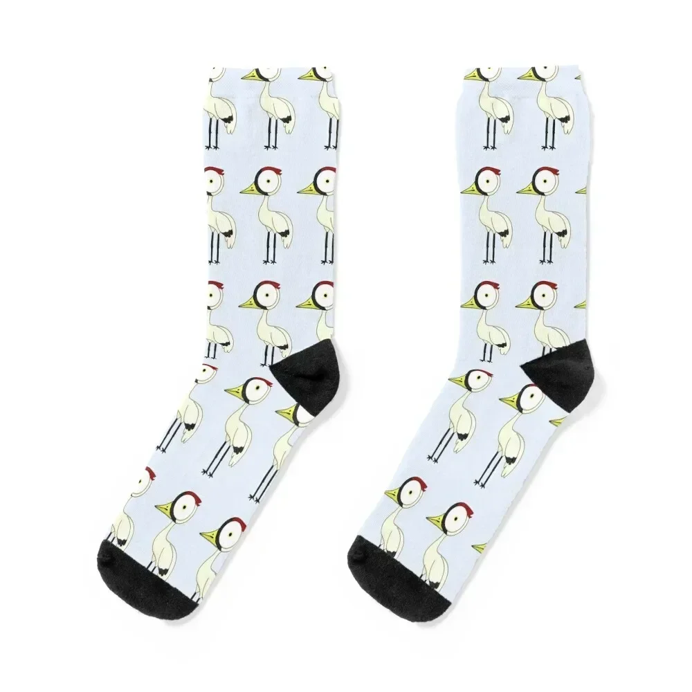 

Ultimate Zoomer Whooping Crane Socks loose bright garter Hiking boots compression Socks Male Women's