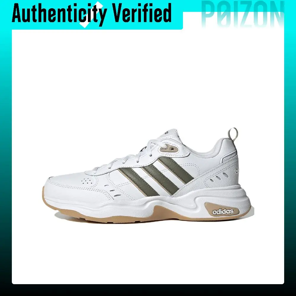 Adidas Neo Strutter Cushioning Slip Resistant Abrasion Resistant Lightweight Low top Casual Shoes Men's White HQ1827