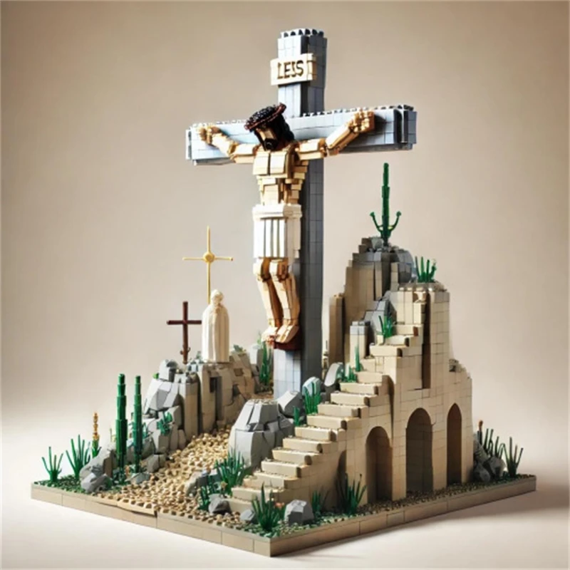 

Compatible Brick Building Set Courtyard Model DIY Scene Ornament Kit Educational Assembly Toy For Boys Teens Birthday Gift