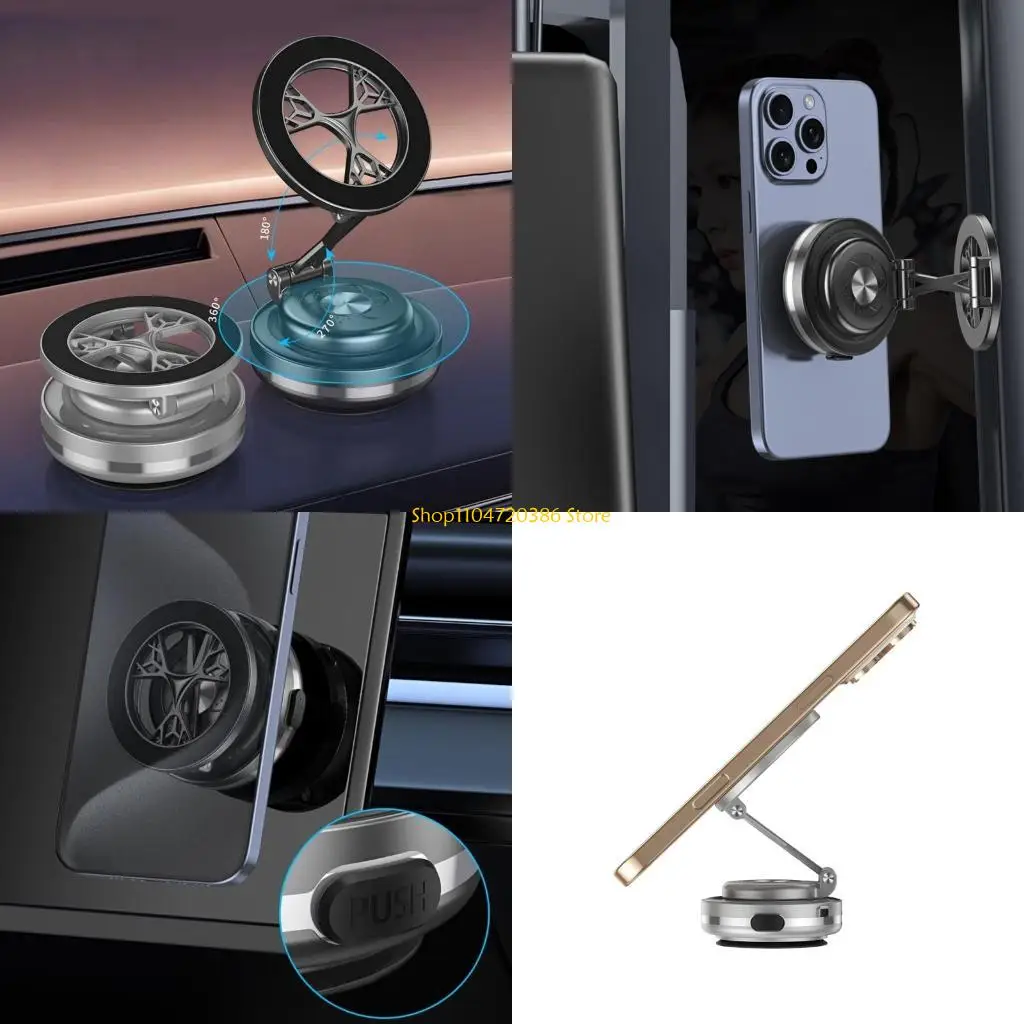 

K0EA безопасный магнитный держатель для мобильного телефона, кронштейн, подставка, вращающаяся на 360 градусов, прочная ручка