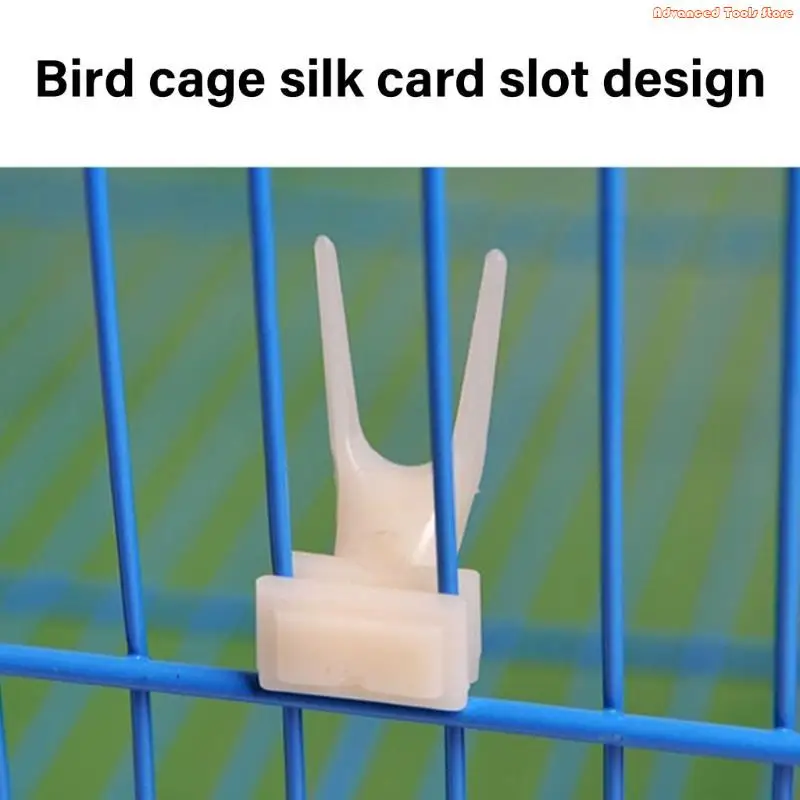 Plastic Parrots Skewer Cage Treats Feeding Tool Feeding Fork for Small Bird 10PCS W91B