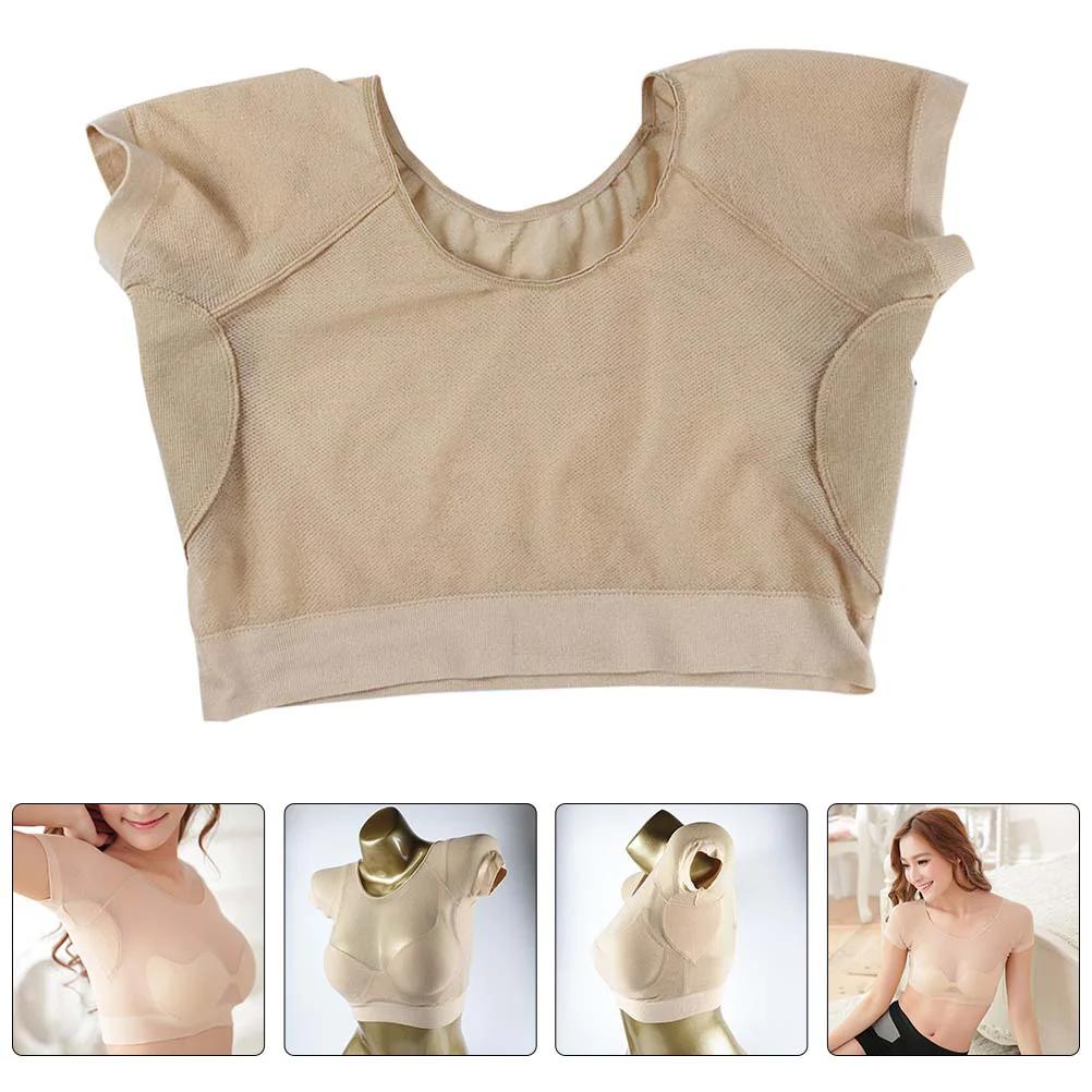 Colete feminino respirável suor nas axilas, tops cortados, axila confortável, ternos de verão, suspensórios de camiseta