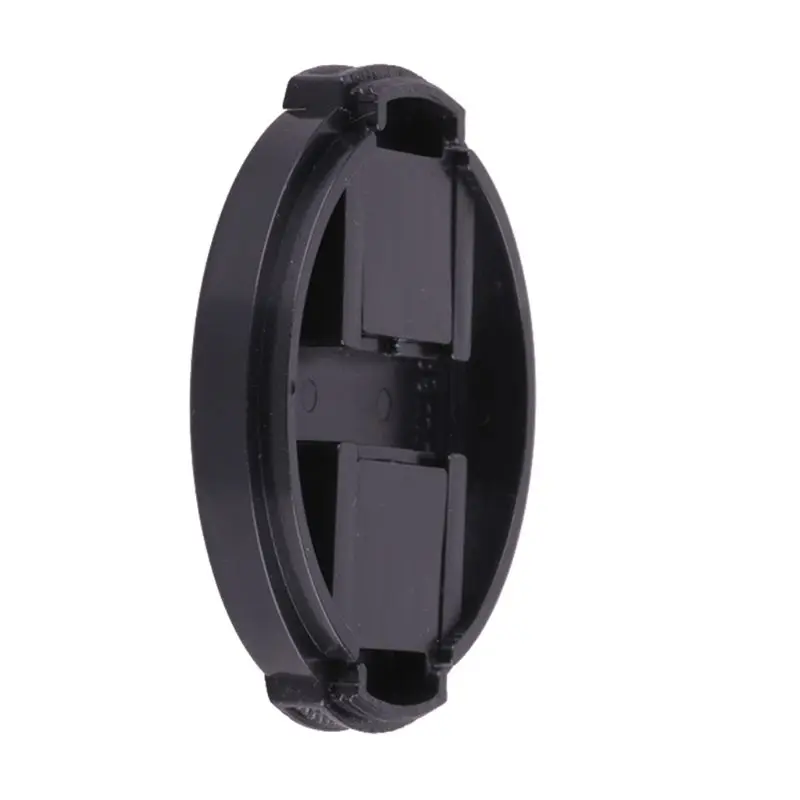 Tampa lente frontal universal encaixe central 55 mm para para acessórios câmera substituição preta