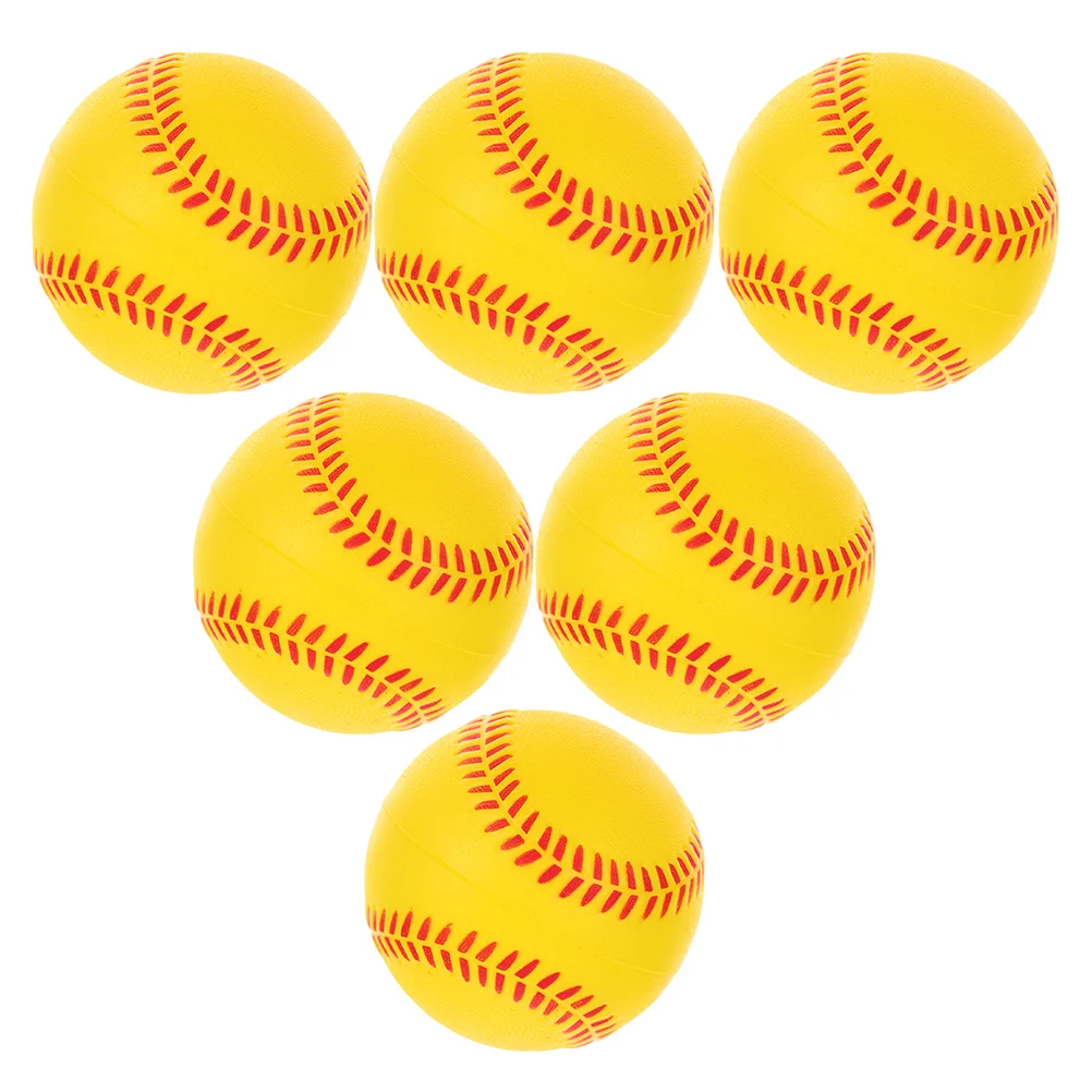 

Practice Baseballs Children Training Outdoor Playset Bouncing Yellow Pu Sponge Sports Student