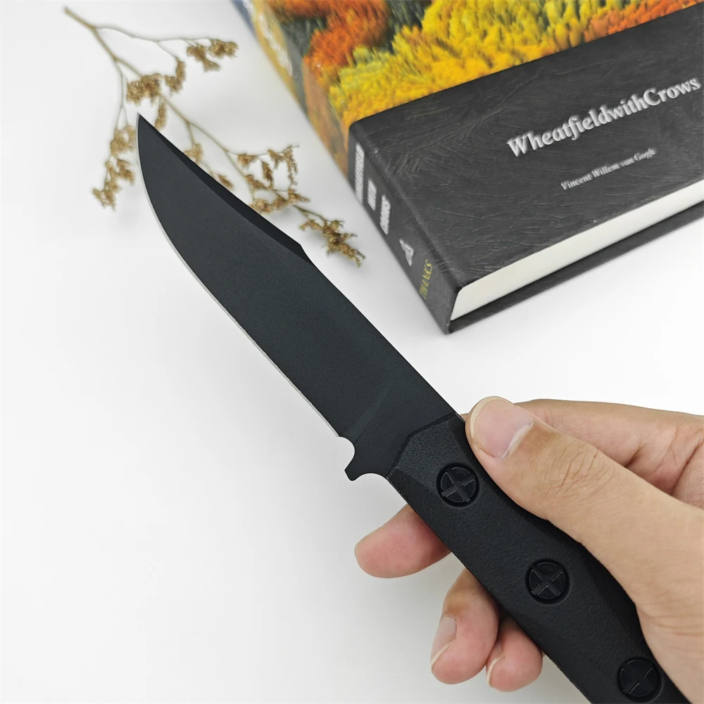 

EK 50 Fixed Blade 8Cr13Mov Blade Nylon Fiber Handle Survival Utility Knife High Hardness Full Tang Knife with Nylon Fiber Sheath