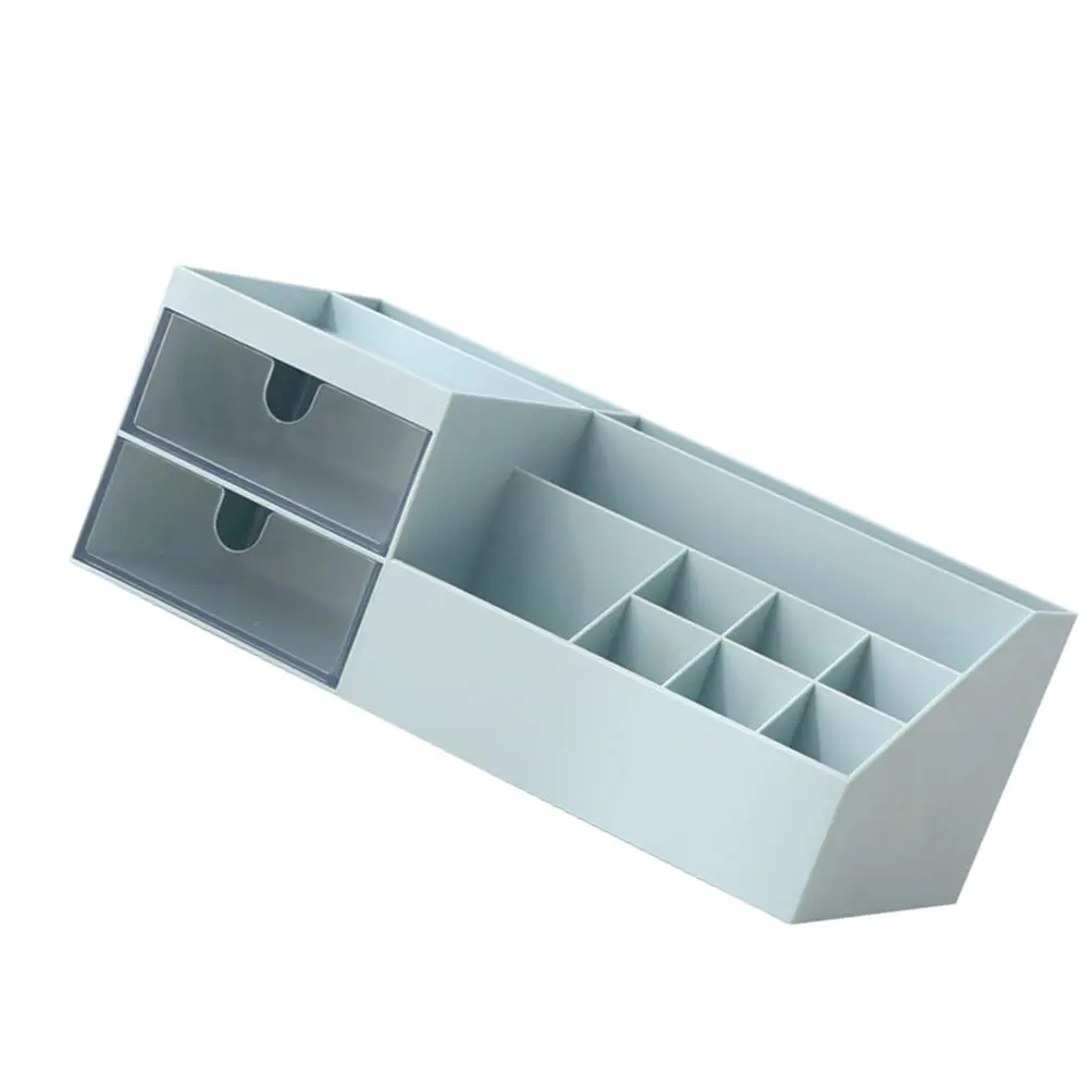 Makeup Storage Box Large Capacity Divided Desktop Organizer For Cosmetics Jewelry Sundries Dressing Table Decor Storage Drawer