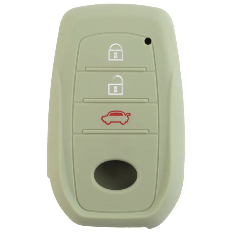 

Silicone key cover is suitable for Toyota RAV4 RongFang Smart 3-key key case Highlander Vessa Lingshang protective cover