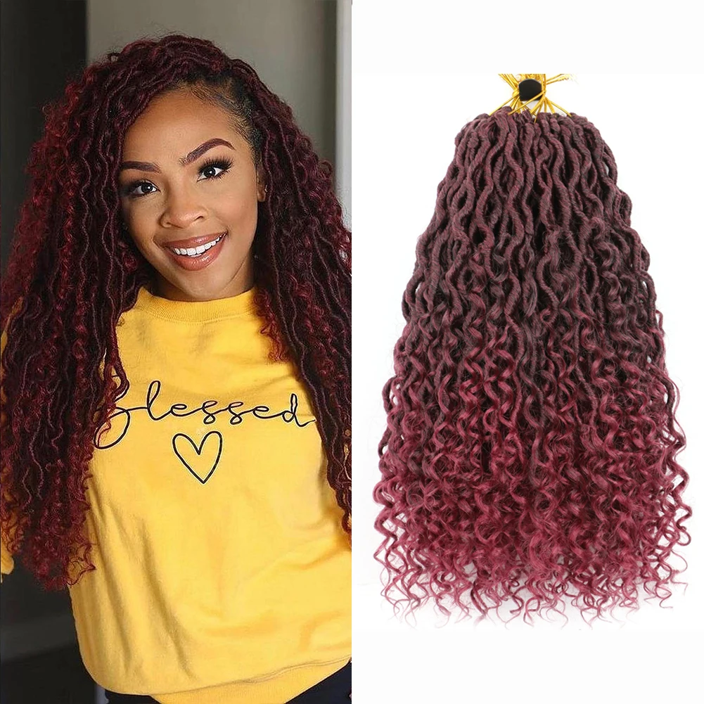 

Косички DAIRESS River Locs для девушек, искусственные вьющиеся волосы для наращивания