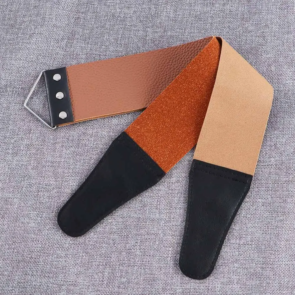 High Quality New Arrival 1 Pcs Leather Hot Sale Open Straight Sharpening Razor for Barber Sharpener Sharpening Canvas Strop