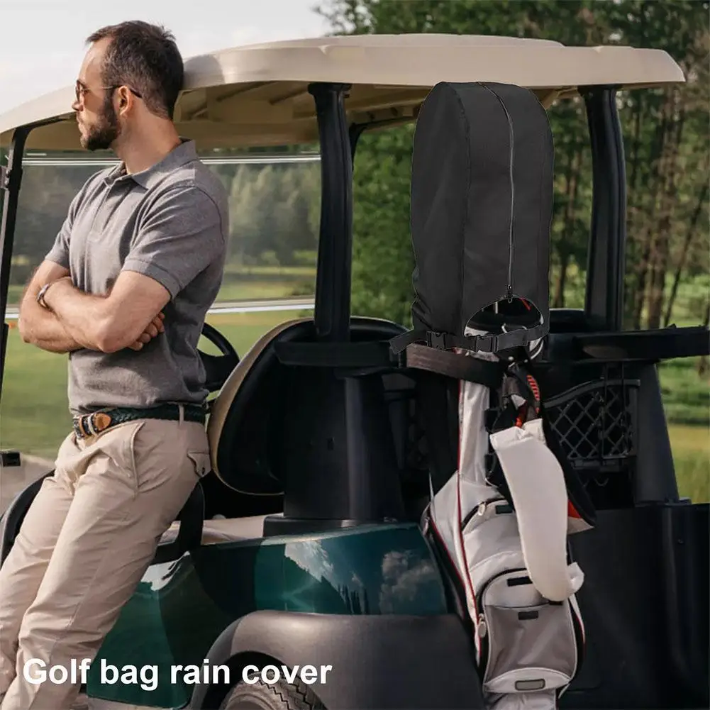 

Golf Bag Rain Cover Club Bags Cape Hood Portable Dustproof Golf Accessory For Golf Push Carts Golf Bag Fitments L9r6