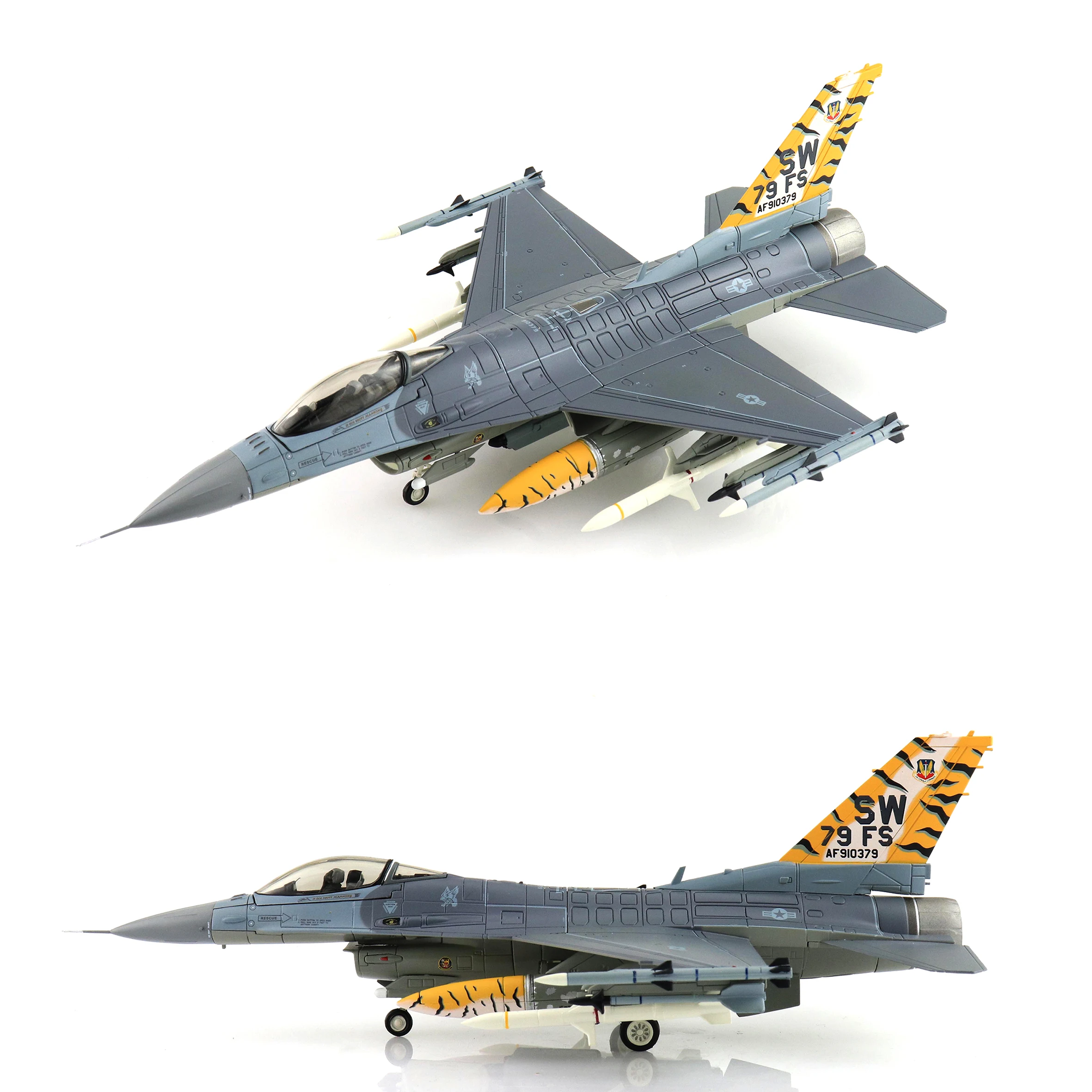 

1/72 HA38020 F-16C fighter jet model "Tiger Meet of the Americas" 91-0379 79th FS Oct 2005 Alloy Collection Model