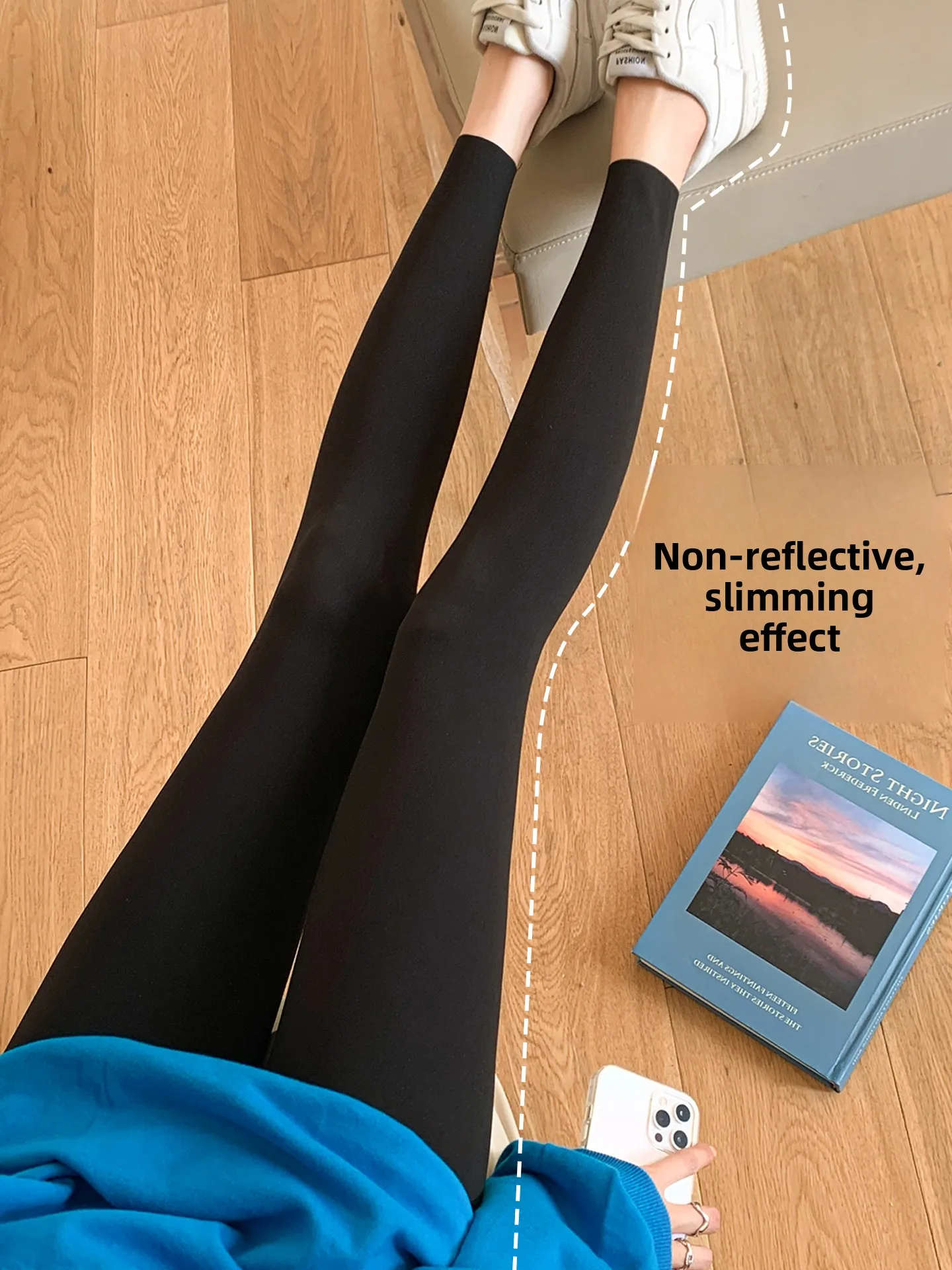 

Extended Length arkskin Leggings Women's High Waist Yoga Pants Slimming Leg Outerwear Casual High Rise Bot