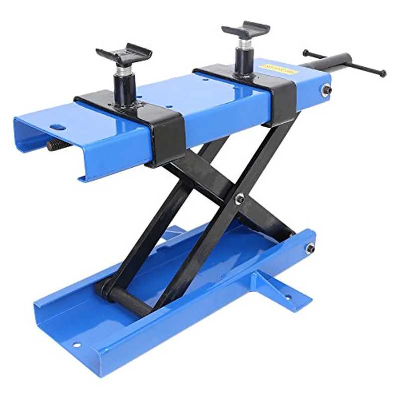 Portable Foldable 1100lbs Motorcycle Mini Repair Scissor Lift Table Parking Mechanical with Stand Tool Lift Rack Car Tool
