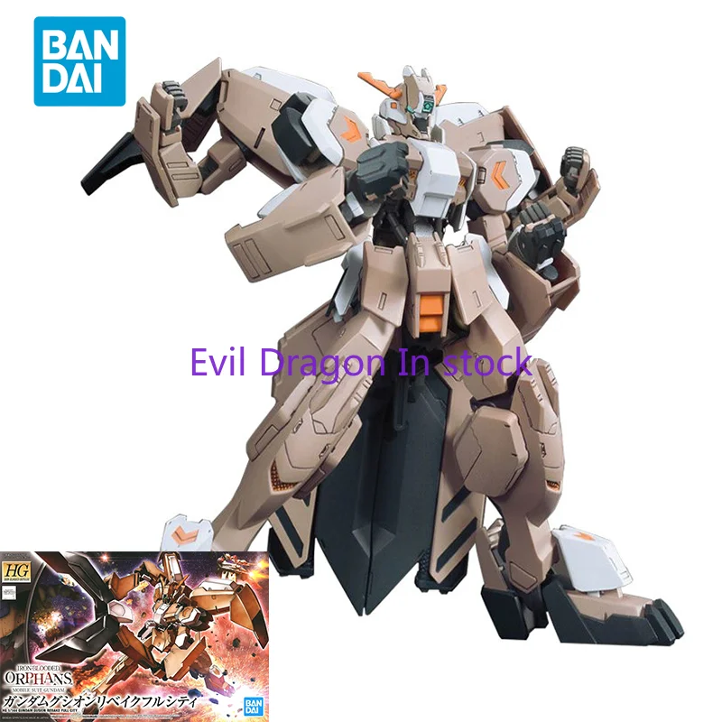 Bandai Original GUNDAM Anime HGIBO 1/144 GUNDAM GUSION REBAKE FULL CITY Figurka akcji Zabawki Model kolekcjonerski Prezenty dla dzieci