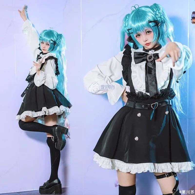 Anime Mikuu Fashion Subculture Cosplay Costumes Sweet Bow Lolita Lace Princess Dress Girl Cute Uniform Halloween Party Clothes