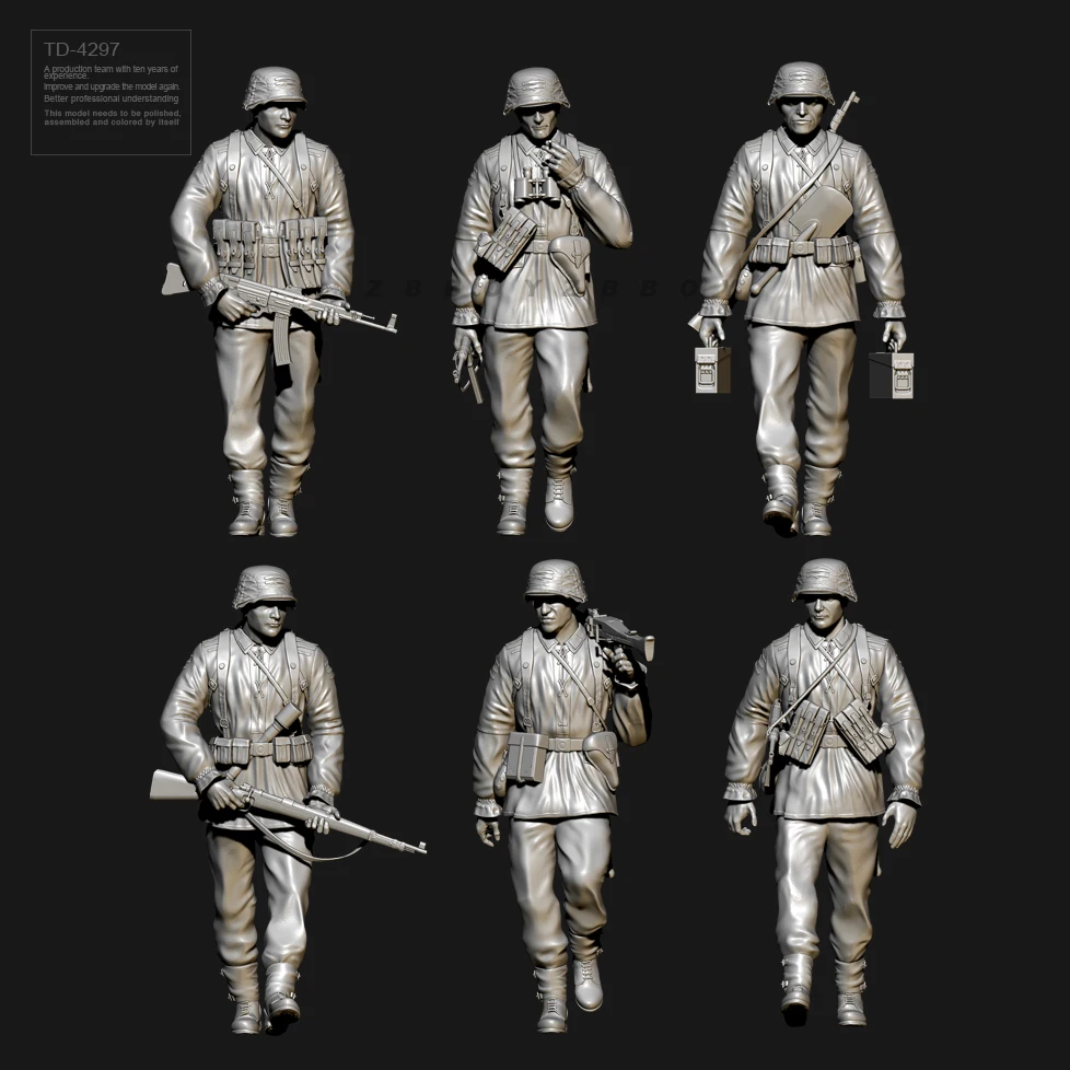 50mm Resin Soldier model kits figure colorless and self-assembled （3D Printing ） TD-4297