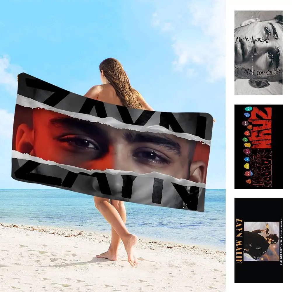 Singer Zayn Malik Beach Towel Colorful Bath Towels For Girl Microfiber Quick Dry Custom Sand Free Beach Yoga Spa Gym Pool