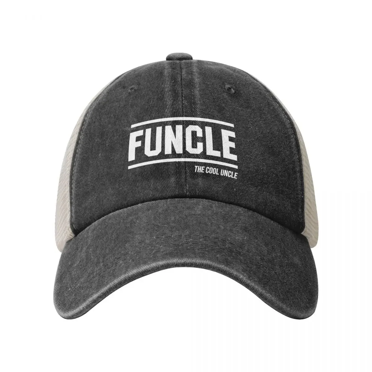 Funcle The Cool Uncle - Funny Gift For Uncle From Nephew Niece Baseball Cap funny hat Visor Big Size Hat Boy Women's