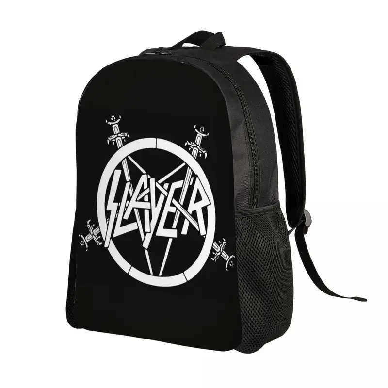 Custom Heavy Metal Rock Slayers Logo Travel Backpack Men Women School Computer Bookbag Band College Student Daypack Bags