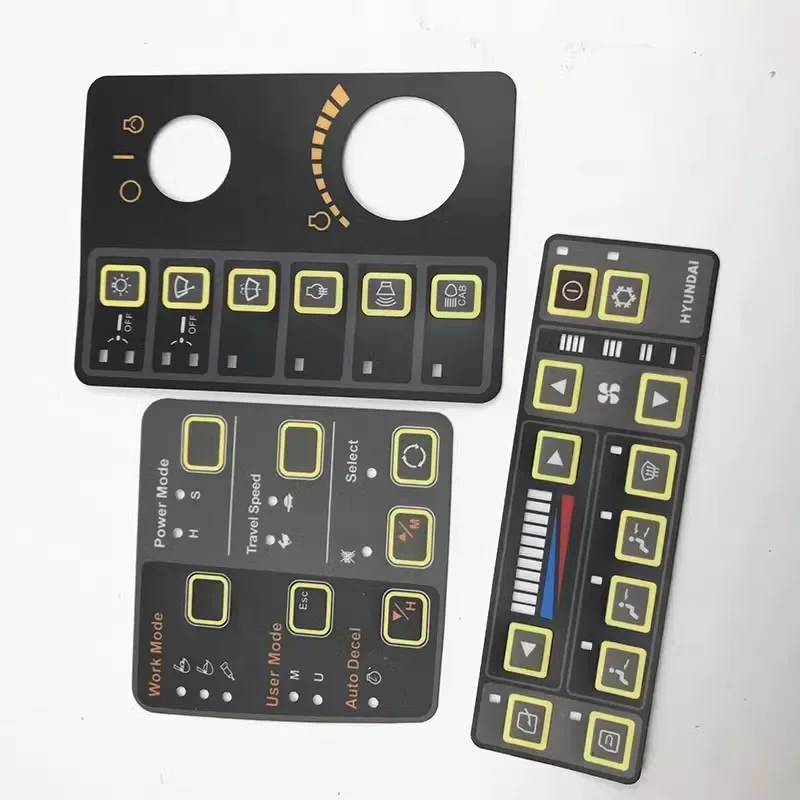 

Sticker Air Conditioning Instrument Key Control Panel Excavator Accessories parts for Hyundai R150/215/225/265/305-7