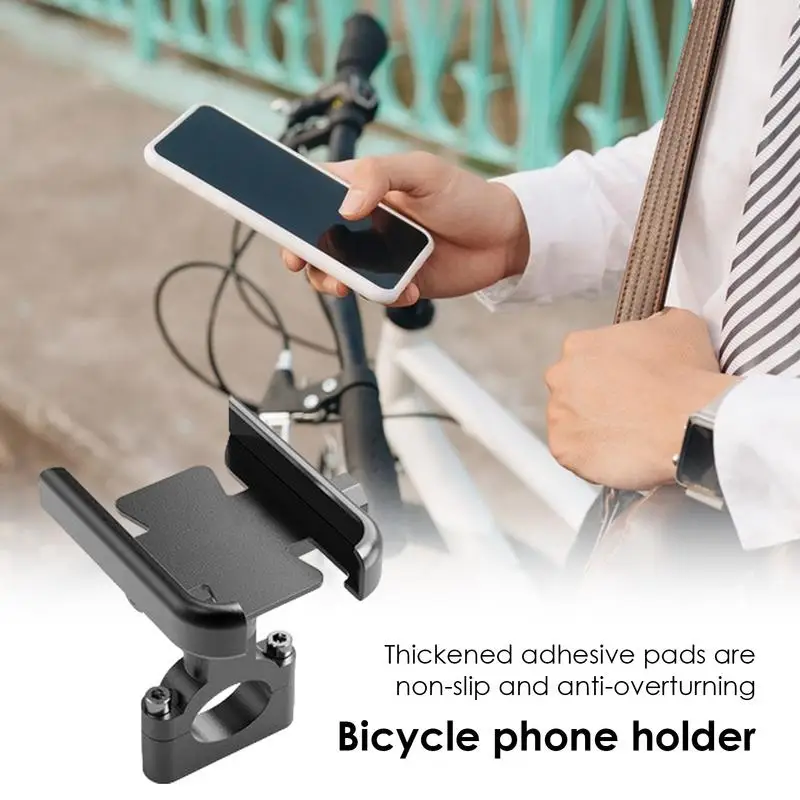 Motorcycle Phone Mount Rotatable Aluminum Alloy Phone Mount Motorcycle Shock-Proof Phone Mount Anti-Shake Phone Support For