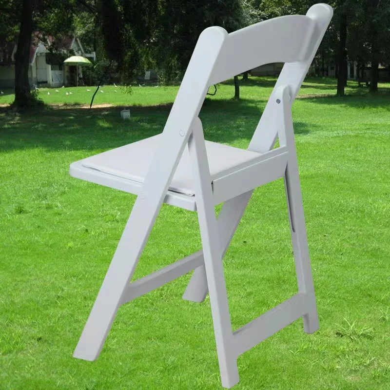 100PCS Manufacturers Wholesale White Resin Plastic Folding Wedding Portable Outdoor Lawn Folding Chair