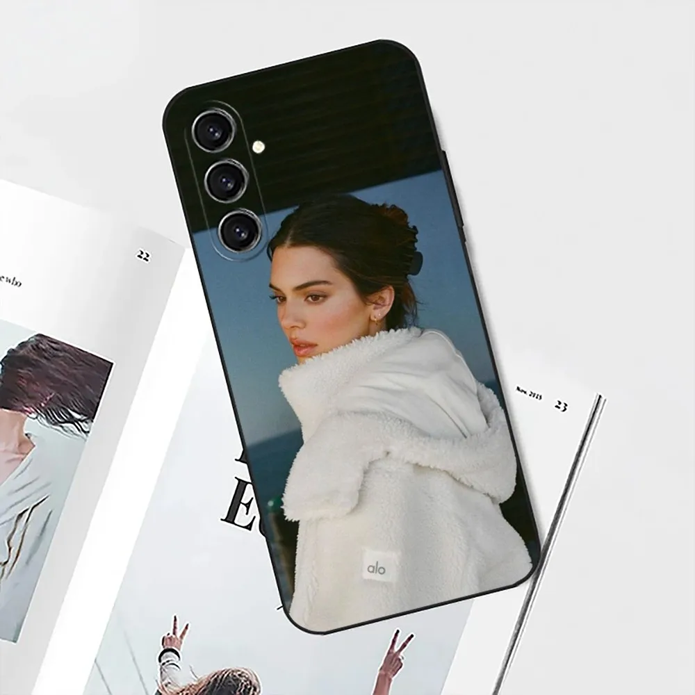 K-Kendall J-Jenner Model  Phone Case For Samsung Galaxy A13,21s,22,31,32,52,53,71,80,91 Black Soft Cover