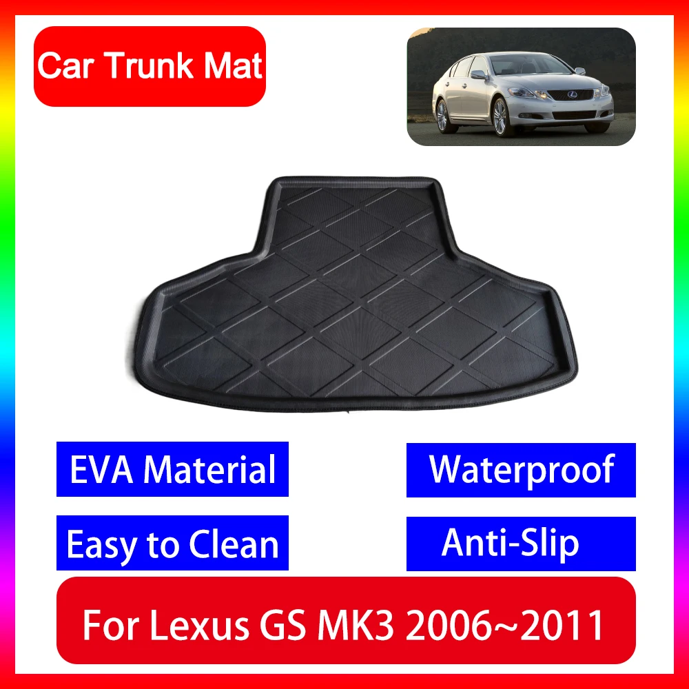 

For Lexus GS S190 MK3 2006 2007 2008 2009 2010 2011 Car Trunk Mat Anti-slip Waterproof and Dustproof Protective Vehicle Supplies