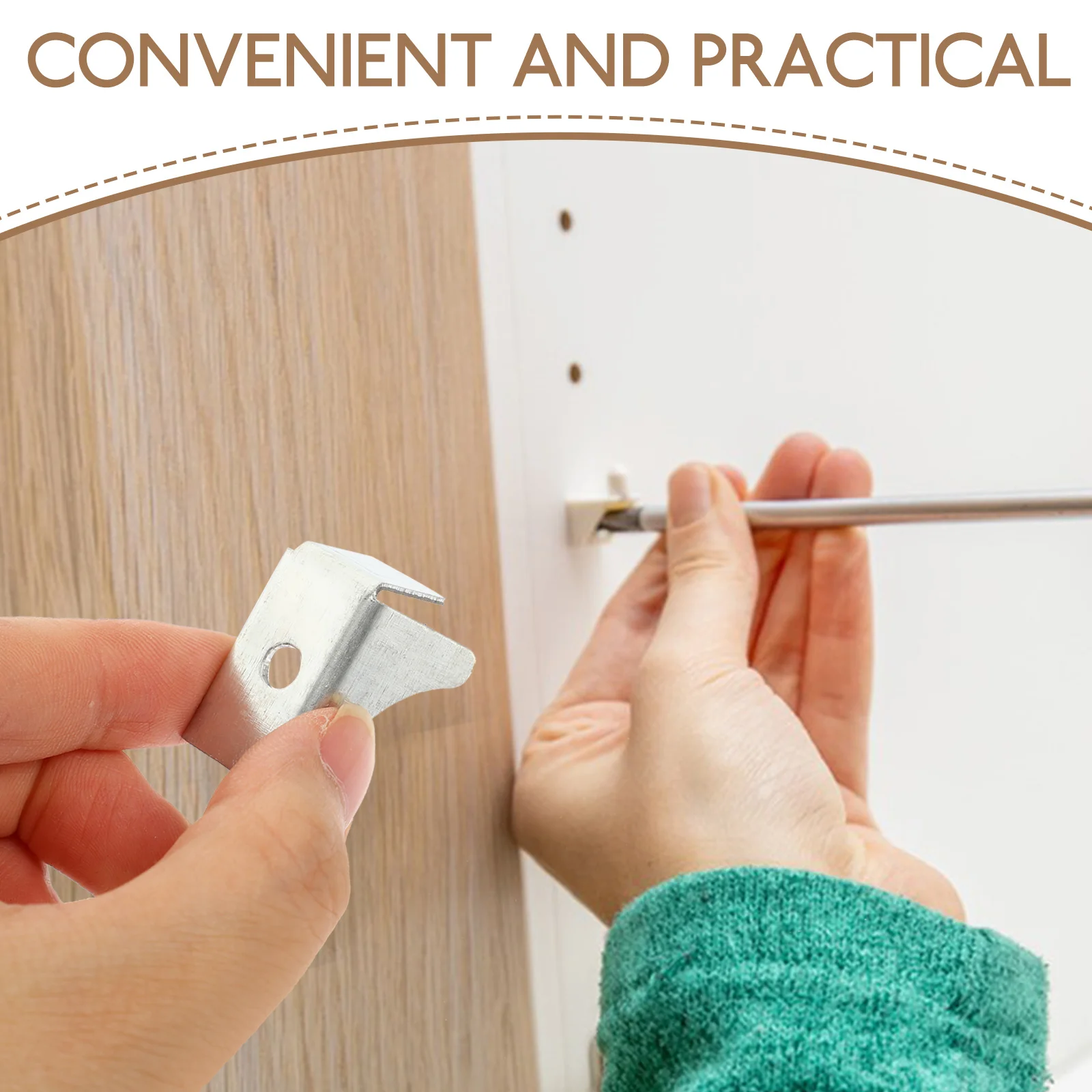 

10 Pcs File Cabinet Accessories Heavy Duty Metal Shelf Clips Iron Brackets Polished Safe Easy Install Storage Shelves