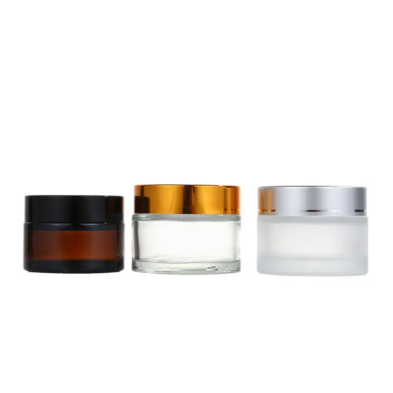 5g 10g 20g 30g 50g Glass Jars With Lids Round Cans Storage Pots Wide Mouth Empty Cosmetic Bottles For Creams Lotion Ointments