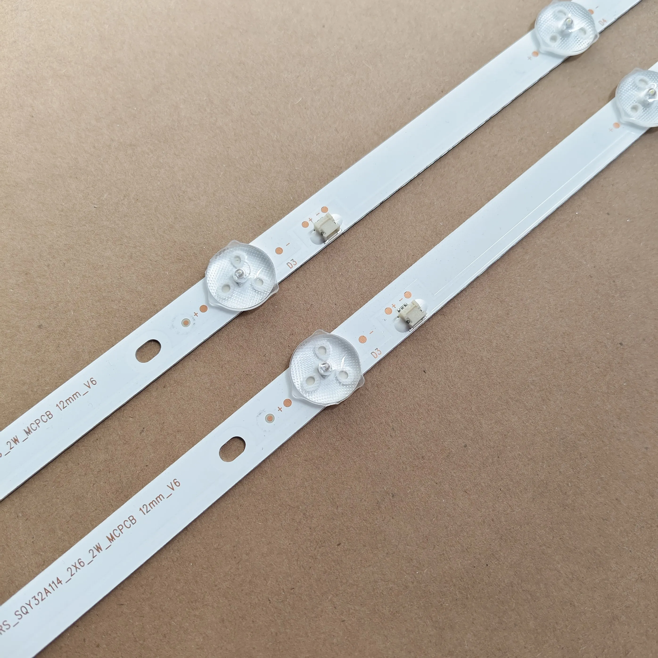 LED Hrs Sqy32a114 De 6 Leds Vios Vi 92464 Strisce LED 6 Nevir NVR-7703-32RD2-N VHIX-32F102TSY 32YST5970 HRS_SQY32_2X6_2W_MCPCB
