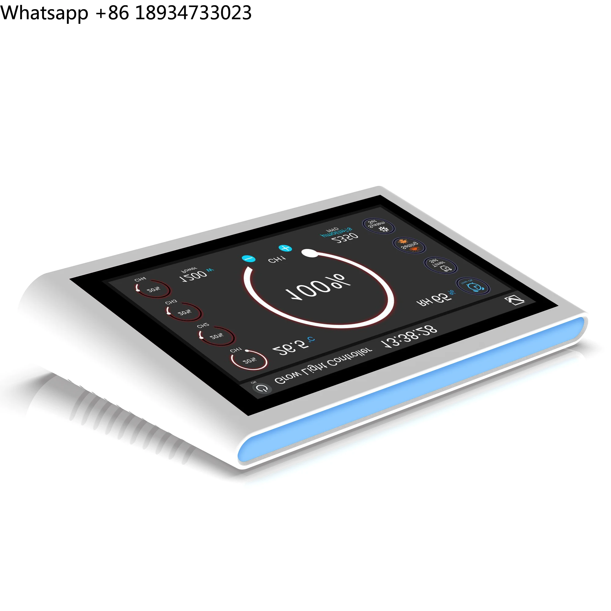Master Lighting Controller with Touch Screen APP Dimmable Timing Sunrise Sunset LED Grow Light 4 Channels Output