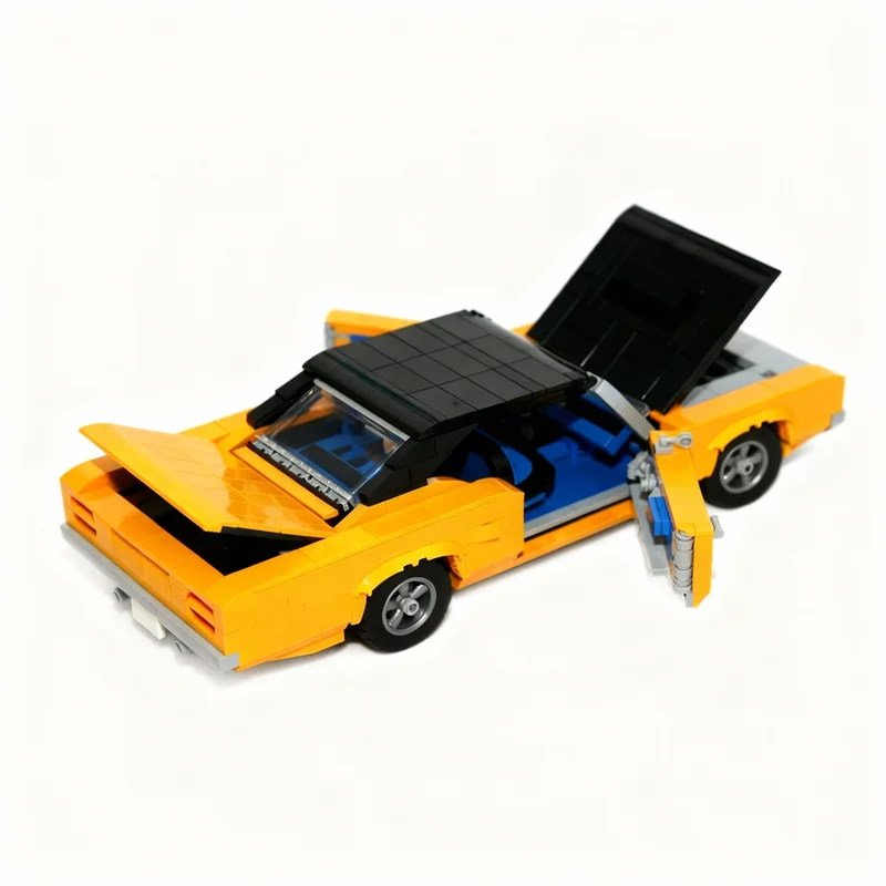 1633pcs MOC Plymouth Roadrunner Cars Model Building Blocks Construction Toy Christmas Gifts DIY Creative Idea Education Birthday view 5