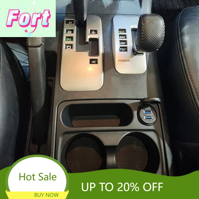 Nueva caja de almacenamiento portavasos adecuada para Mitsubishi Pajero Montero Shogun 2000 ~ 2006 para portavasos de coche de tercera generación