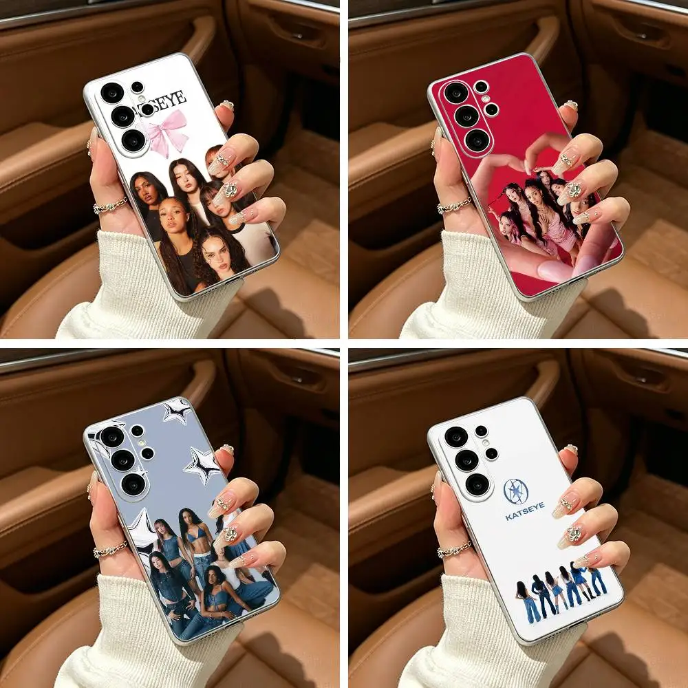 KATSEYE Music Group  Clear Phone Case for Samsung S25, S24, S21, S22, S23, S30, Ultra, S20, Plus, FE, Lite