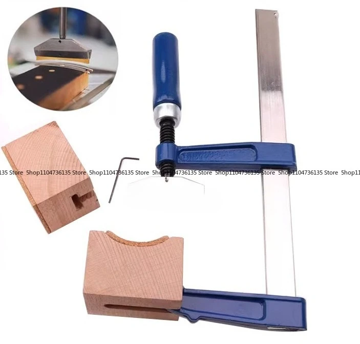 

Professional Pressing Wire Tool, Guitar Wire Repair, Replacement and Installation, Radian Groove Copper Sheet F-type Fixture