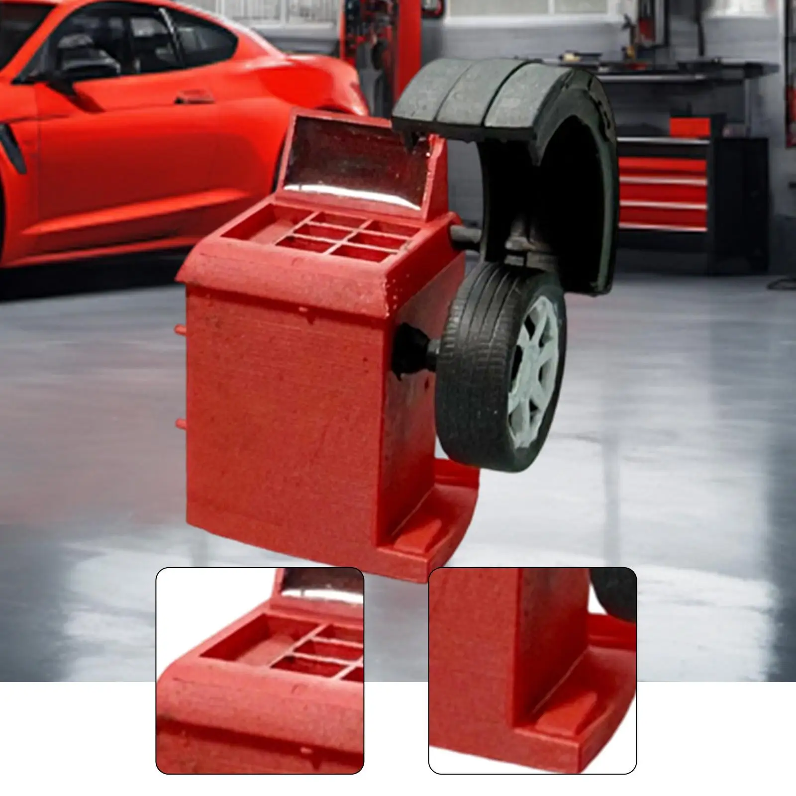 

Модель балансировочного станка для шин 1/64, декор из смолы для микрогаража, для песочницы, сцены DIY