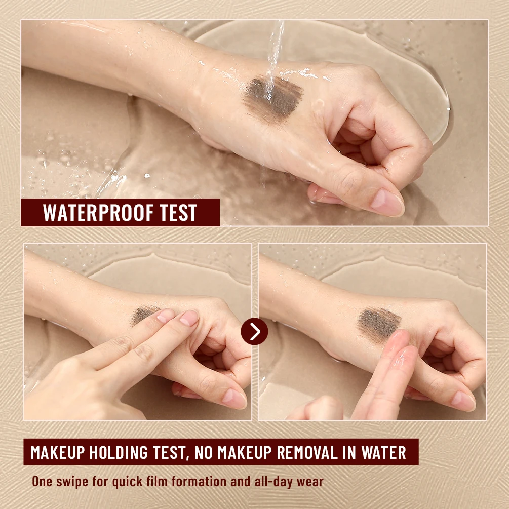 QIBEST 4 لون السائل صبغ الحاجب كريم طويل الأمد مقاوم للماء الطبيعي عديم اللون تصفيف الحاجب الشمع الحاجب مستحضرات التجميل أداة #4