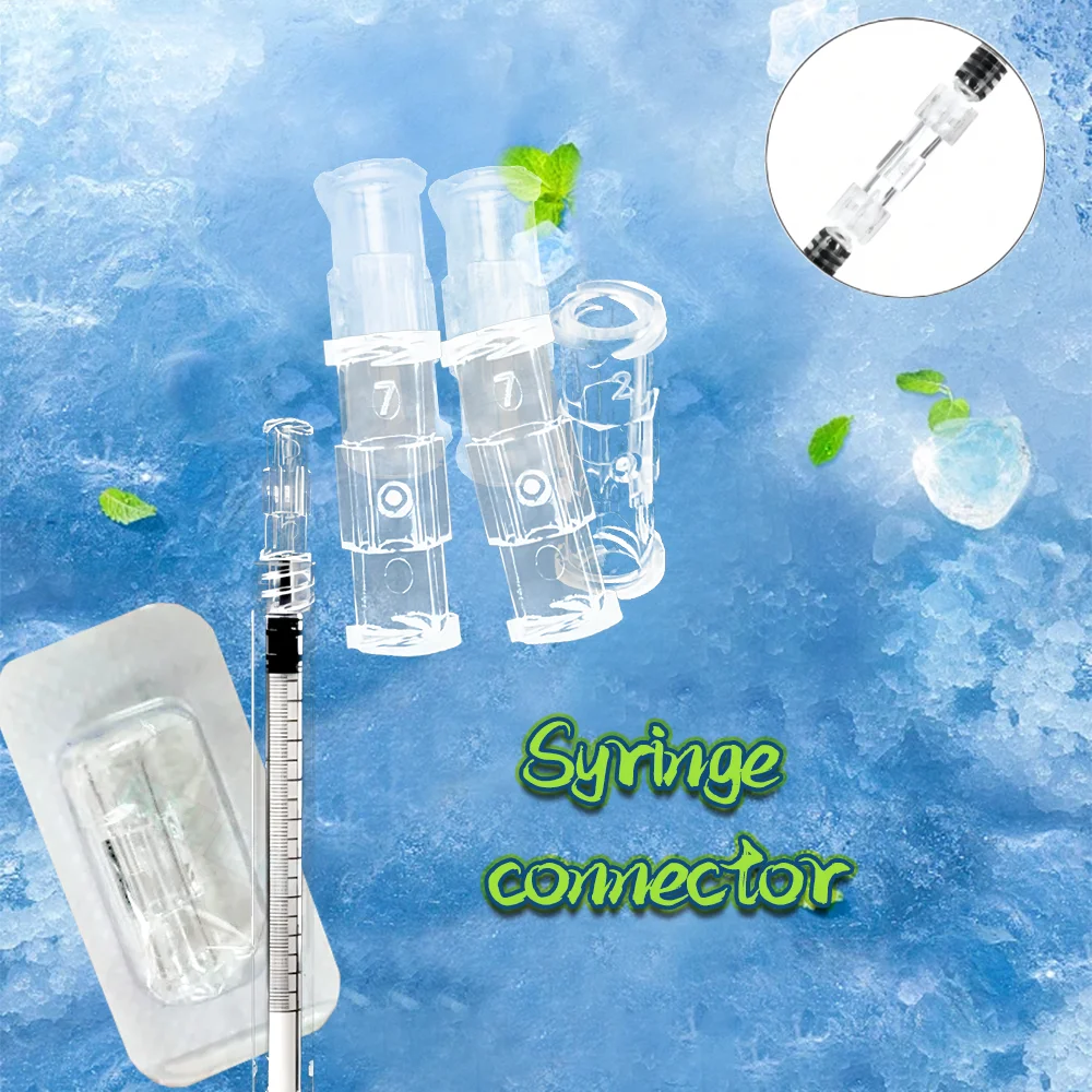 Luer Thread Connector Pp Material Transparent Syringe Double-Way Connector Easy And Durable Use In Sterile Environment Drug Guid