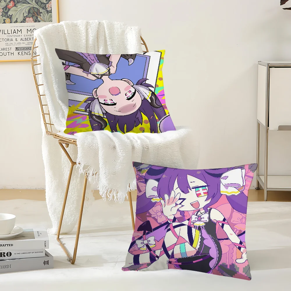 Game Y-Yunyun Syndrome Pillow Case Suitable For Bedrooms Living Rooms Cars Home Decoration