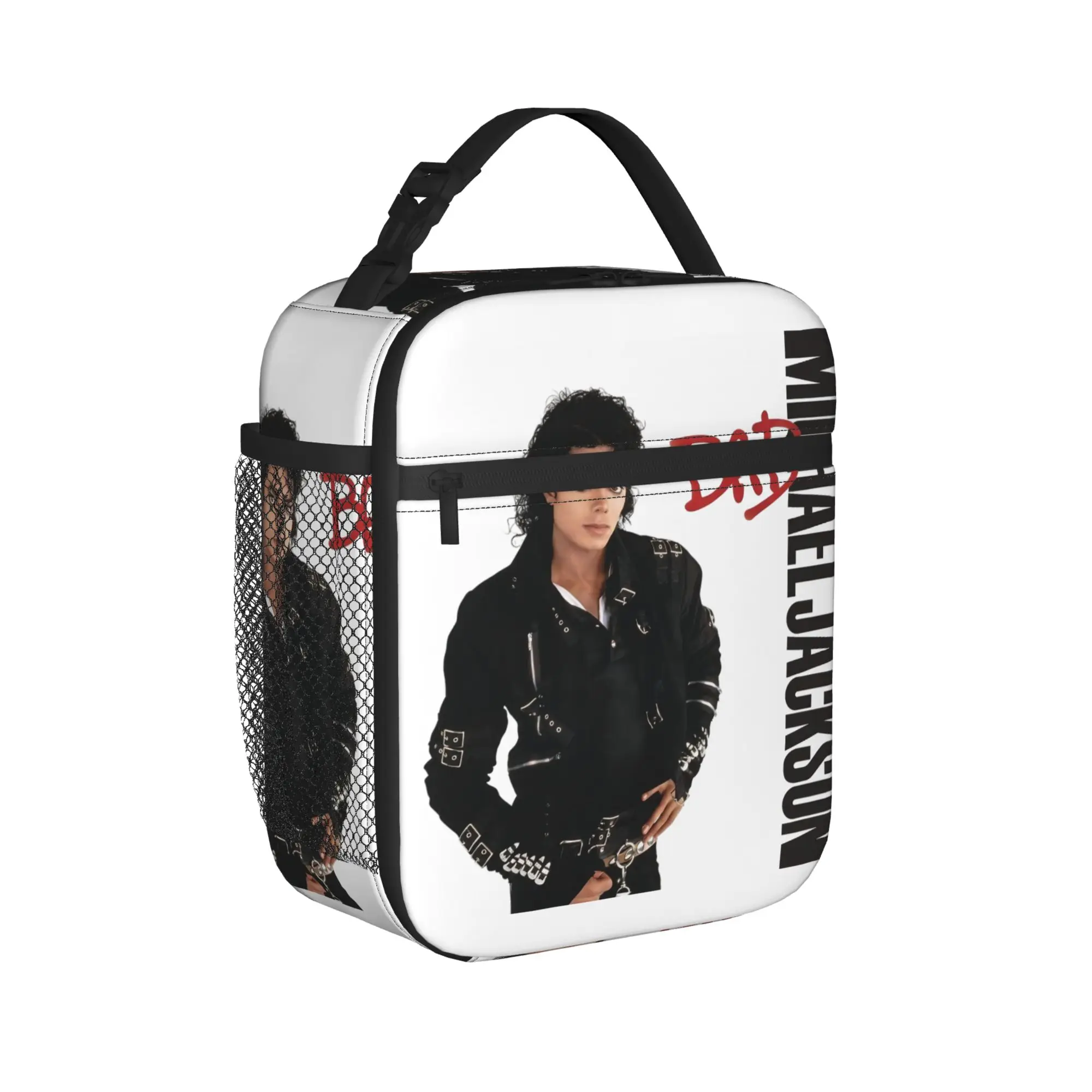 BAD MJ king of pop Dancer Insulated Lunch Bags Lunch Container Thermal Bag Tote Lunch Box Beach  Outdoor Bento Pouch