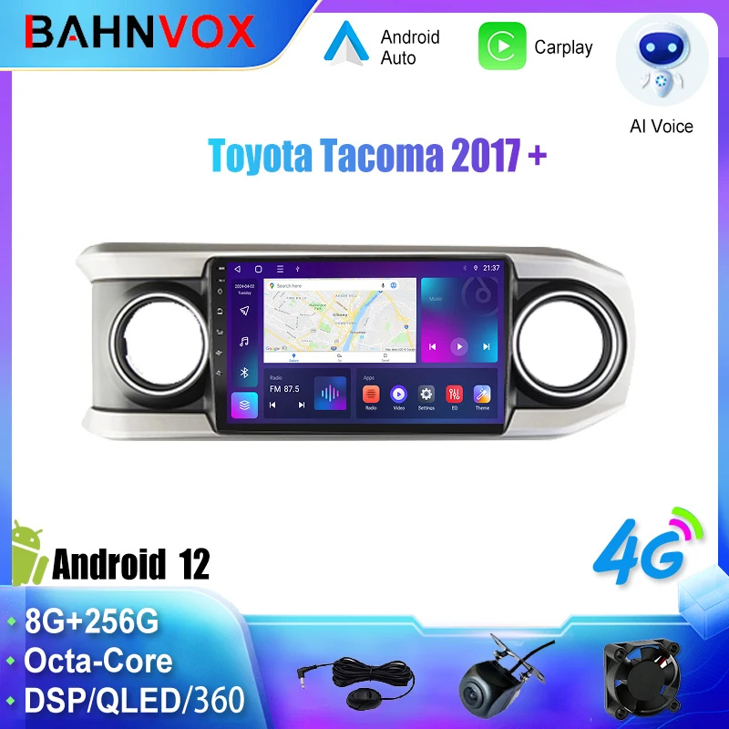 Android Car Radio GPS Navigation Multimedia Video Player For Toyota Tacoma 2017+ Stereo Tape Recorder Screen